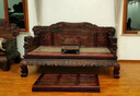 詠月紅木家具印尼黑酸枝（學(xué)名：闊葉黃檀）羅漢床實(shí)木沙發(fā)床側榻 貴妃榻 美人臥 三件套定I金-付清尾款發(fā)貨 曬單實(shí)拍圖