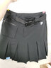 FILA FUSION斐樂潮牌梭織裙女時尚休閑半身裙百褶裙 正黑色-BK M 165/66A 曬單實(shí)拍圖