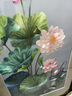 云儒唐樊玄關(guān)裝飾畫(huà)荷花純手工刺繡畫(huà)精品蘇繡掛畫(huà)走廊辦公室客廳壁畫(huà)圓形 荷花 裝框70x135cm 曬單實(shí)拍圖