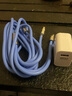 昊微三合一充電線120W快充鋅合金屬接頭機客線適用于華為榮耀蘋果小米vivo安卓OPPO一拖三手機線充套裝 天空藍-線充套裝【三合一快充線+USB充電頭】 1.8米 曬單實拍圖