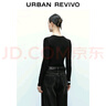 UR2024秋季新款女裝簡約基礎(chǔ)百搭圓領(lǐng)修身長袖T恤UWB440043 曬單實(shí)拍圖