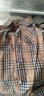 皮爾卡丹（pierre cardin）格子襯衫女春秋韓版新款時(shí)尚單品上衣修身顯瘦長(cháng)袖打底衫翻領(lǐng)襯衣 6966#小格子 S 【建議80-98斤】 曬單實(shí)拍圖
