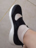 斯凯奇（Skechers）女鞋夏季魔术贴透气单鞋女玛丽珍鞋透气鞋女896026 BKW/黑色/白色 37.5 实拍图