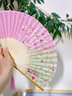 添祥緣古風(fēng)扇子折扇中國風(fēng)漢服女旗袍舞蹈跳舞兒童學(xué)生夏日隨身折疊小扇 清雅 曬單實(shí)拍圖