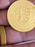 周大福藏金家 生日快樂足金黃金金幣金片(工費(fèi):0計價)EOF1147 足金 約10.04g 曬單實拍圖