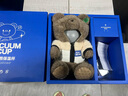 格沵（germ）抱抱熊毛絨玩偶保溫杯女士斜挎可愛水杯情人節(jié)禮品杯子270ML棕 曬單實拍圖