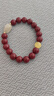 澤心雅玉朱砂貔貅手串和田玉手鏈高含量紫金砂本命年男女士佛珠禮物 曬單實(shí)拍圖