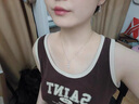 CHOMEL KINSEYS925銀莫桑鉆水滴項鏈女輕奢小眾鎖骨鏈高級感情人節(jié)七夕禮物 長款水滴項鏈 曬單實拍圖