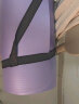 诗蒂曼 瑜伽垫男女士初学者健身垫加厚加宽防滑训练午睡垫隔音地垫家用 梦幻紫183x61x10mm(含瑜伽绑带) 实拍图
