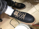 JASONWOOD品牌高檔男鞋新款板鞋男真皮軟底男士運動休閑鞋子男一腳蹬皮鞋男 黑色 【品牌男鞋】 41 【皮鞋碼】 曬單實拍圖