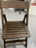 香木语 实木餐椅折叠椅子日式简约靠背椅子会议椅休闲椅 胡桃色3223 实拍图
