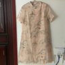 拉倫菲韻意式高端品牌新中式連衣裙女2025夏季新款氣質(zhì)顯瘦改良國風(fēng)旗袍裙 杏色 L 曬單實(shí)拍圖