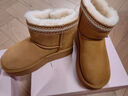 他她（TATA）厚底戶(hù)外雪地靴女靴冬季保暖加絨短靴子新款CDE02DD4 黃棕（半絨半毛） 37 曬單實(shí)拍圖