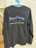 巴塔哥尼亞（Patagonia）男士混紡棉飛釣logo圓領(lǐng)長(cháng)袖T恤 HomeWater Trout 37574 BLK M 曬單實(shí)拍圖