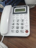 高科633B  電話(huà)機座機 有繩電話(huà)機 來(lái)電顯示 辦公家用固定電話(huà)機 大按鍵固定座機  白色 曬單實(shí)拍圖
