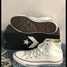 匡威（Converse）【滔搏運動(dòng)】匡威男鞋女鞋高幫帆布鞋硫化鞋情侶常青經(jīng)典款白色 101009 36.5 曬單實(shí)拍圖