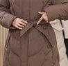 雅鹿2025新款羽絨服女長款過膝束腰顯瘦大碼氣質(zhì)中年媽媽加厚冬季外套 咖色 XL 建議【95-120斤】 曬單實拍圖