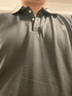 哇牌裳夏季男士帶領(lǐng)短袖T恤時(shí)尚商務(wù)休閑定制工作服翻領(lǐng)體恤POLO班服 黑色 2XL 曬單實(shí)拍圖