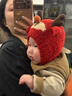 Kocotreekk樹(shù)嬰兒帽子防風(fēng)保暖男女孩嬰童套頭帽卡通造型護(hù)耳 曬單實(shí)拍圖