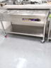 KIQUNE快餐保溫售飯臺(tái)商用電熱湯池不銹鋼快餐保溫臺(tái)食堂分餐臺(tái)售菜快餐車腳輪款 4格4盒（加厚腳輪款） 曬單實(shí)拍圖