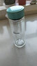 希諾（heenoor） 玻璃杯雙層隔熱女士花茶杯辦公泡茶杯帶濾網(wǎng)高顏值時(shí)尚便攜水杯 蒂芙尼藍 300ml 曬單實(shí)拍圖