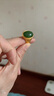 K寶黃金戒指999足金鑲玉和田碧玉橢圓菠菜綠指環(huán)男士父親節(jié)禮物活口戒 足金碧玉戒指黃金約10克 曬單實拍圖