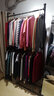 鐵藝服裝店掛衣架展示架雙層婚紗架男女裝店落地式貨架升降中島架 雙桿長(cháng)120*高200cm 曬單實(shí)拍圖