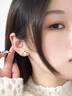 朵芙洛2024新款韓國復古鑲鉆玫瑰花耳釘女網(wǎng)紅氣質(zhì)ins個(gè)性耳釘耳飾品 金色 曬單實(shí)拍圖