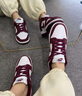 AJNIKER莆田純?cè)璂unk低幫運(yùn)動(dòng)氣墊減震板鞋男女學(xué)生情侶透氣休閑運(yùn)動(dòng)鞋 dunk-酒紅 42 【純?cè)瓨?biāo)準(zhǔn)碼】 曬單實(shí)拍圖