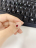 歐采妮紅寶石戒指女天然無燒鴿血紅18k金鑲嵌南非真鉆寶石戒指輕奢珠寶 定制圈號(hào)（聯(lián)系在線客服） 曬單實(shí)拍圖