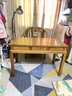 尋古紅木家具非洲雞翅木（學(xué)名：非洲崖豆木）實(shí)木書(shū)桌中式小辦公桌寫(xiě)字家用書(shū)房學(xué)習電腦桌帶抽屜 單桌：長(cháng)110*寬55*高75cm 曬單實(shí)拍圖