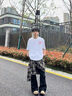 定制MLBNY新款潮牌夏季t恤男寬松高街短袖T恤圓領(lǐng)印花半袖nlb上衣服 杏色 均碼 XL 135-155斤 曬單實(shí)拍圖