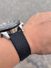 泰琴 適配卡西歐EFR-303L/303D EQB-501 EFS-S500男防水硅膠手表帶22mm 黑色-鋼色扣 22mm 曬單實(shí)拍圖