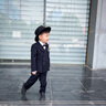 FNJ KIDS童裝男童四件套秋季新款洋氣百搭兒童帥氣小西服套裝 男童西裝卡其色 100 (建議身高90-100cm) 曬單實(shí)拍圖