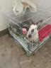 威毕兔笼兔子笼家用室内专用大号荷兰猪豚鼠松鼠刺猬小型狗笼方便清粪 白色特大号-13件套 实拍图
