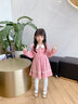 安妮優(yōu)兒（Anneyol）女童連衣裙秋季2025新款秋裝小女孩秋冬裙子兒童洋氣女童裝公主裙 粉色 100 曬單實(shí)拍圖