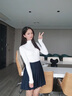 莫代爾打底衫女式秋冬氣質(zhì)半高領(lǐng)莫代爾修身長袖優(yōu)雅風(fēng)時尚上衣秋衣T恤 灰色 均碼80-130 曬單實(shí)拍圖