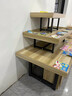 森山坡居中島展示臺(tái)超市堆頭架商超鞋店促銷臺(tái)圖書玩具流水臺(tái)帶柜子貨架 120*90三層中島 淺胡桃色 曬單實(shí)拍圖