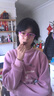 聚魅（Gemmoon）兒童男女孩延緩近視眼鏡周邊離焦防控度數增長(cháng)超輕TR軟硅膠鏡框 外透紫內淺紫C3 曬單實(shí)拍圖