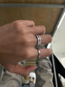 丹尼爾惠靈頓（DanielWellington）DW時(shí)尚戒指男女 綢緞白雙色情侶對戒表白 新年禮物送女生 尺碼10 DW00400047 曬單實(shí)拍圖