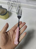NEWSCHOOL西餐牛排叉子不銹鋼創(chuàng  )意卡通餐叉吃飯叉家用泡面叉子主餐叉沙拉叉 2支裝粉色貓爪【餐叉子】 曬單實(shí)拍圖