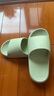 簡(jiǎn)約拖鞋女夏室內家居家用浴室洗澡防滑防臭戶(hù)外情侶涼拖鞋男 薄荷綠 245(適合37-38碼) 曬單實(shí)拍圖