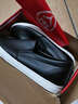 人本男鞋皮面防水板鞋男韓版潮黑色鞋子男一腳蹬懶人鞋平底小白鞋 黑色 42 曬單實(shí)拍圖