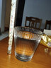 紫丁香（Lilac）金邊豎紋辦公室家用玻璃水杯喝水杯子果汁飲料早餐牛奶杯啤酒杯 330ml金邊豎紋杯-2只裝 曬單實(shí)拍圖
