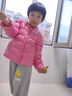 AWZ兒童輕薄羽絨服女童中大童內(nèi)膽寶寶小內(nèi)穿薄校服外套短款 紅色 110cm 曬單實(shí)拍圖