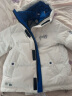 鸭鸭（YAYA）羽绒服男士短款冬季新款连帽中国风保暖加厚面包服外套潮D 白色 180/96A(XL) 实拍图
