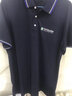 藍之旺 工作服定制印字印logo夏季工衣男短袖polo文化衫t恤訂做4S店工裝 B款【32支冰絲棉200g涼感】黑色 3XL 曬單實(shí)拍圖