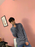 花花公子（PLAYBOY）高領毛衣男春秋新款百搭休閑套頭圓領針織衫男潮流時尚毛線衣男裝 米色 C-3142HH926KING-R M 曬單實拍圖