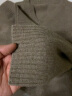 无印良品（MUJI）男式 羊毛 中针距 V领毛衣 男士毛针织衫冬季男款 AA02CC3A 深咖啡色 XL(180/104A) 实拍图