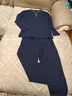 Charm Kendo男士睡衣高品質(zhì)莫代爾長(zhǎng)袖長(zhǎng)褲春秋季家居服套頭式兩件套裝禮盒裝 藏青【80支超細(xì)莫代爾睡衣套裝】 送老公實(shí)用高級(jí)感 XL(135-155斤) 曬單實(shí)拍圖